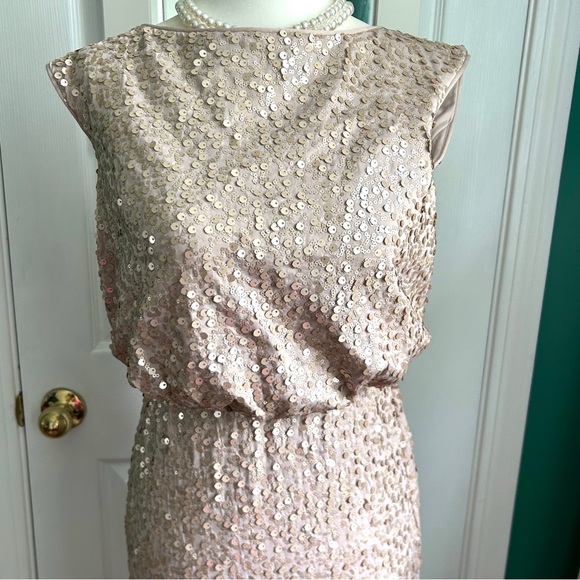 Mother of Bride/Groom Champagne Sequin Gown 6 - Picture 8 of 13
